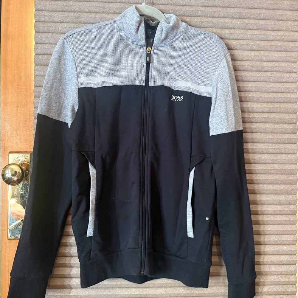 Hugo Boss Black and Gray Regular Fit Men’s Jacket